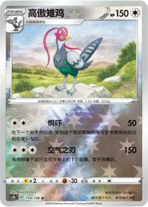 高傲雉鸡