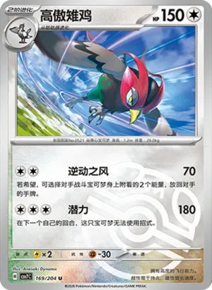 高傲雉鸡